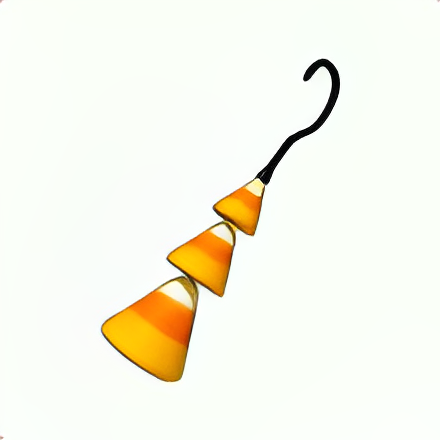Halloween Orange Candy Corn Earrings