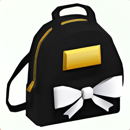 Black Designer Backpack