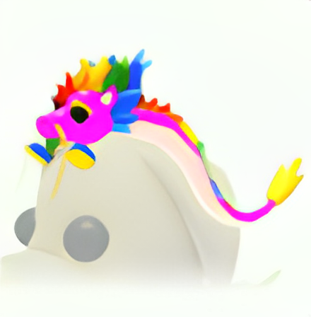 Rainbow Dragon Hat