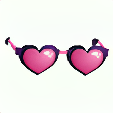 Pink Heart Glasses
