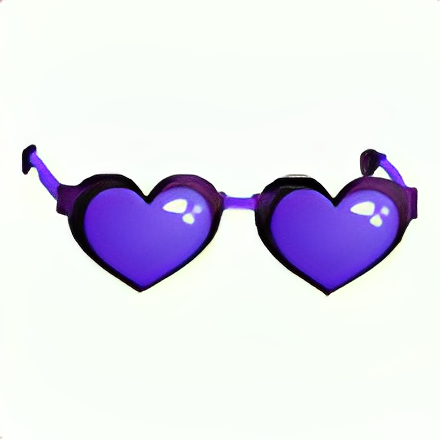 Purple Heart Glasses